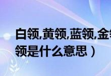 白领,黄领,蓝领,金领,粉领（白领蓝领金领粉领是什么意思）