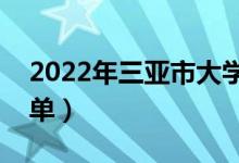 2022年三亚市大学有哪些（最新三亚学校名单）