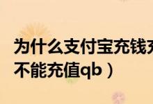 为什么支付宝充钱充不了（支付宝现在为什么不能充值qb）