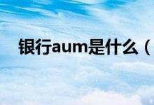 银行aum是什么（银行aum是什么意思）