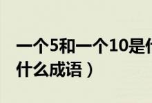 一个5和一个10是什么成语（一个5一个10是什么成语）