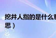 挖井人指的是什么意思（挖井人指的是什么意思）