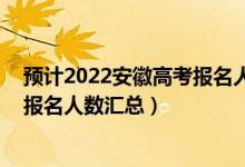 预计2022安徽高考报名人数（2012-2022年安徽历年高考报名人数汇总）