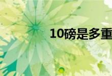 10磅是多重（10磅多少斤）