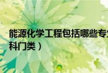 能源化学工程包括哪些专业（能源化学工程专业属于什么学科门类）