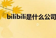 bilibili是什么公司（bilibili是什么公司）