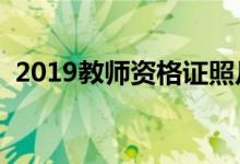 2019教师资格证照片尺寸（教资照片要求）