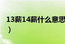 13薪14薪什么意思（13薪和24薪是什么意思）