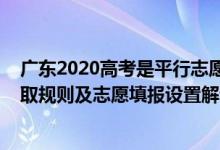 广东2020高考是平行志愿吗（2022年广东高考平行志愿录取规则及志愿填报设置解读）