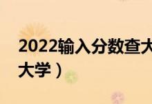 2022输入分数查大学的免费网站（智能匹配大学）