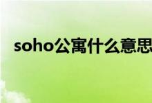 soho公寓什么意思（soho公寓什么意思）