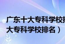 广东十大专科学校排名2021（2022年广东十大专科学校排名）