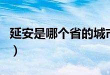 延安是哪个省的城市（延安是哪个省的地级市）