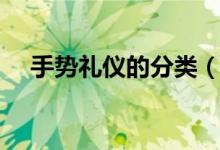 手势礼仪的分类（金属礼手势什么意思）