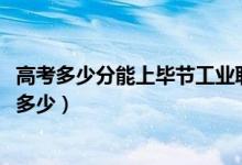 高考多少分能上毕节工业职业技术学院（2021录取分数线是多少）