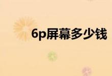 6p屏幕多少钱（6p屏幕多大尺寸）