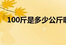 100斤是多少公斤啊（100斤是多少千克）