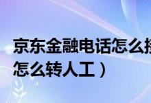 京东金融电话怎么接听没声音（京东金融电话怎么转人工）