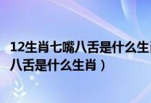 12生肖七嘴八舌是什么生肖妄下雌黄打一生肖（12生肖七嘴八舌是什么生肖）