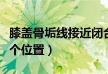 膝盖骨垢线接近闭合的图片（骨垢线在膝盖哪个位置）