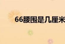 66腰围是几厘米（66腰围是几尺几）