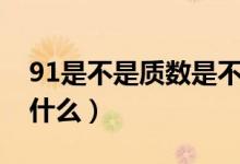 91是不是质数是不是合数（91是不是质数为什么）