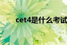 cet4是什么考试（cet4是什么意思）