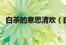 白茶的意思清欢（白茶清欢渡是什么意思）