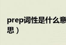 prep词性是什么意思（prep词性表示什么意思）