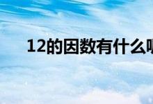 12的因数有什么呢（12的因数有什么）