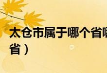 太仓市属于哪个省哪个地区（太仓市属于哪个省）