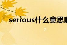 serious什么意思啊（serious什么意思）