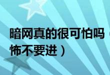 暗网真的很可怕吗（暗网是什么为什么说很恐怖不要进）