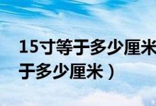 15寸等于多少厘米长度尺子的图片（15寸等于多少厘米）