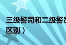 三级警司和二级警员（三级警司和二级警员的区别）