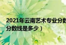 2021年云南艺术专业分数线（2021云南艺术学院各省录取分数线是多少）