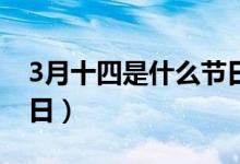 3月十四是什么节日（到底3月14日是什么节日）