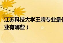 江苏科技大学王牌专业是什么（2022年江苏科技大学王牌专业有哪些）