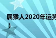 属猴人2020年运势运程（属猴运势精准解析）