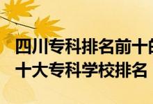 四川专科排名前十的学校2021（2022年四川十大专科学校排名）