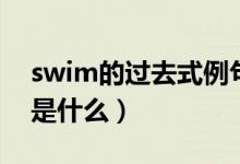 swim的过去式例句（swim的过去式和用法是什么）