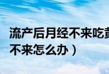 流产后月经不来吃黄体酮可以吗（流产后月经不来怎么办）