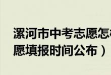 漯河市中考志愿怎样填报（2022漯河中考志愿填报时间公布）