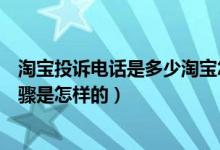 淘宝投诉电话是多少淘宝怎么投诉卖家（淘宝投诉电话和步骤是怎样的）