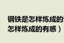 钢铁是怎样炼成的读后感1000字（读钢铁是怎样炼成的有感）