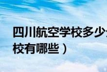 四川航空学校多少分（2022四川学航空的学校有哪些）