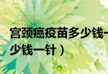 宫颈癌疫苗多少钱一针价格表（宫颈癌疫苗多少钱一针）