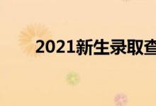 2021新生录取查询时间（怎么查询）