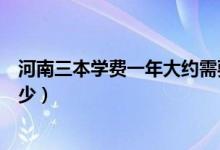 河南三本学费一年大约需要多少（三本学费一年大约需要多少）