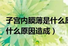 子宫内膜薄是什么原因造成的（子宫内膜薄是什么原因造成）